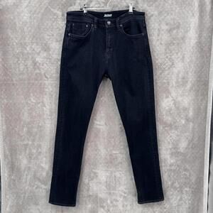 Revtown Decade Denim Jeans Mens 32x32 Black Straight Stretch Denim Dark Wash